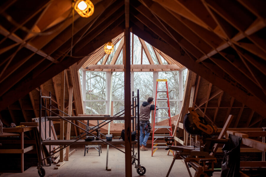 Reconstructing the dormer windows on the Schifferdecker home